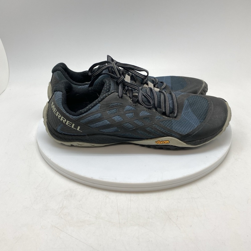 Merrell Sneakers Womens 8 Trail Glove 4 J09664 Blue Hiking Barefoot Shoes
